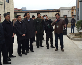 泰州市市委領導蒞臨我公司研發(fā)生產基地指導工作